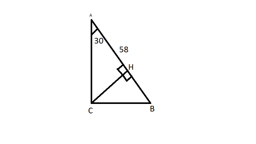 Треугольник авс прямоугольный а 30